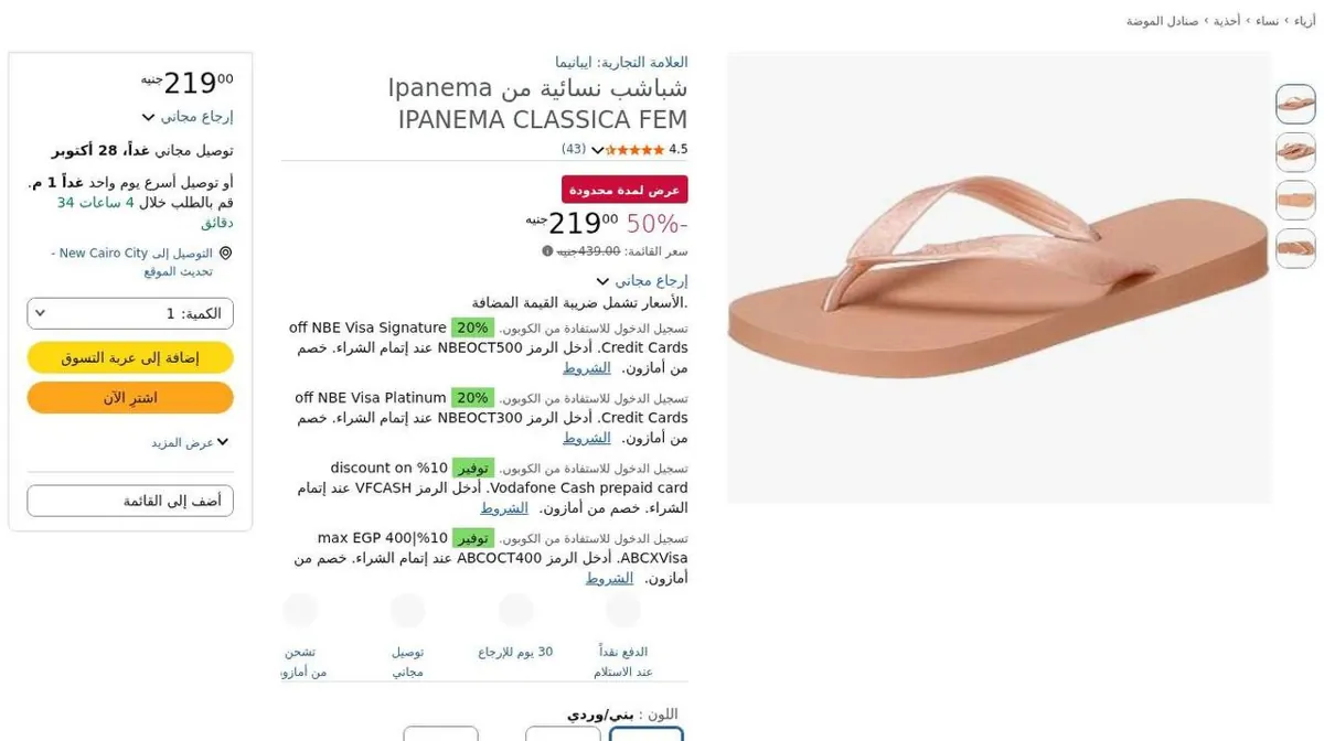 صورة ⚡️ شبشب Ipanema Classica Fem نسائي 🌸