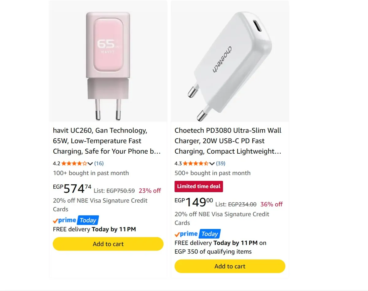 صورة شاحن Ultra-Slim بقوة 20w موديل PD3080 من Choetech ب149 جنيه